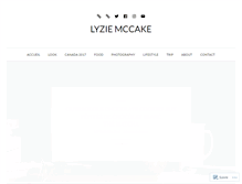 Tablet Screenshot of lyziemccake.com